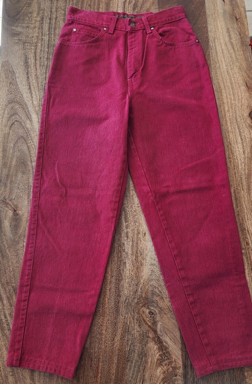 Vintage Levi's 900 Series Jeans Womens 10 Pink High Rise Tapered Made USA 90s